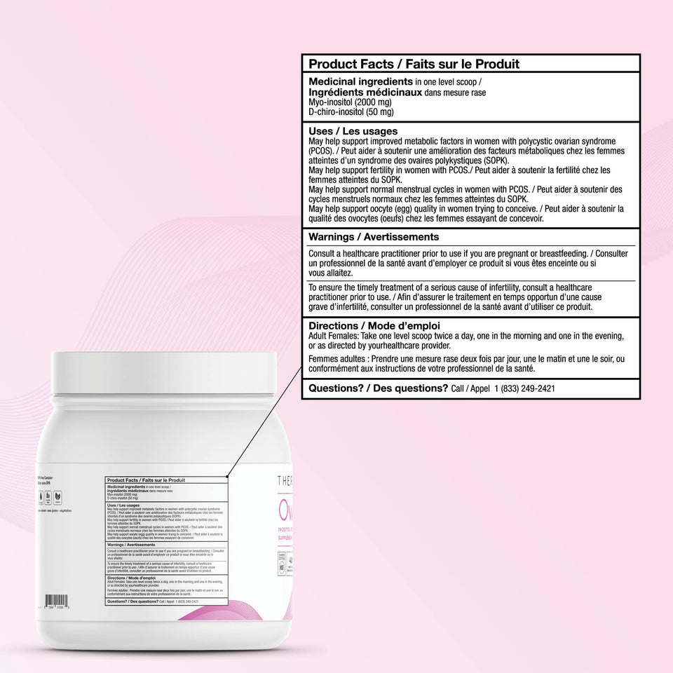 100% pure inositol powder, no fillers or additivies