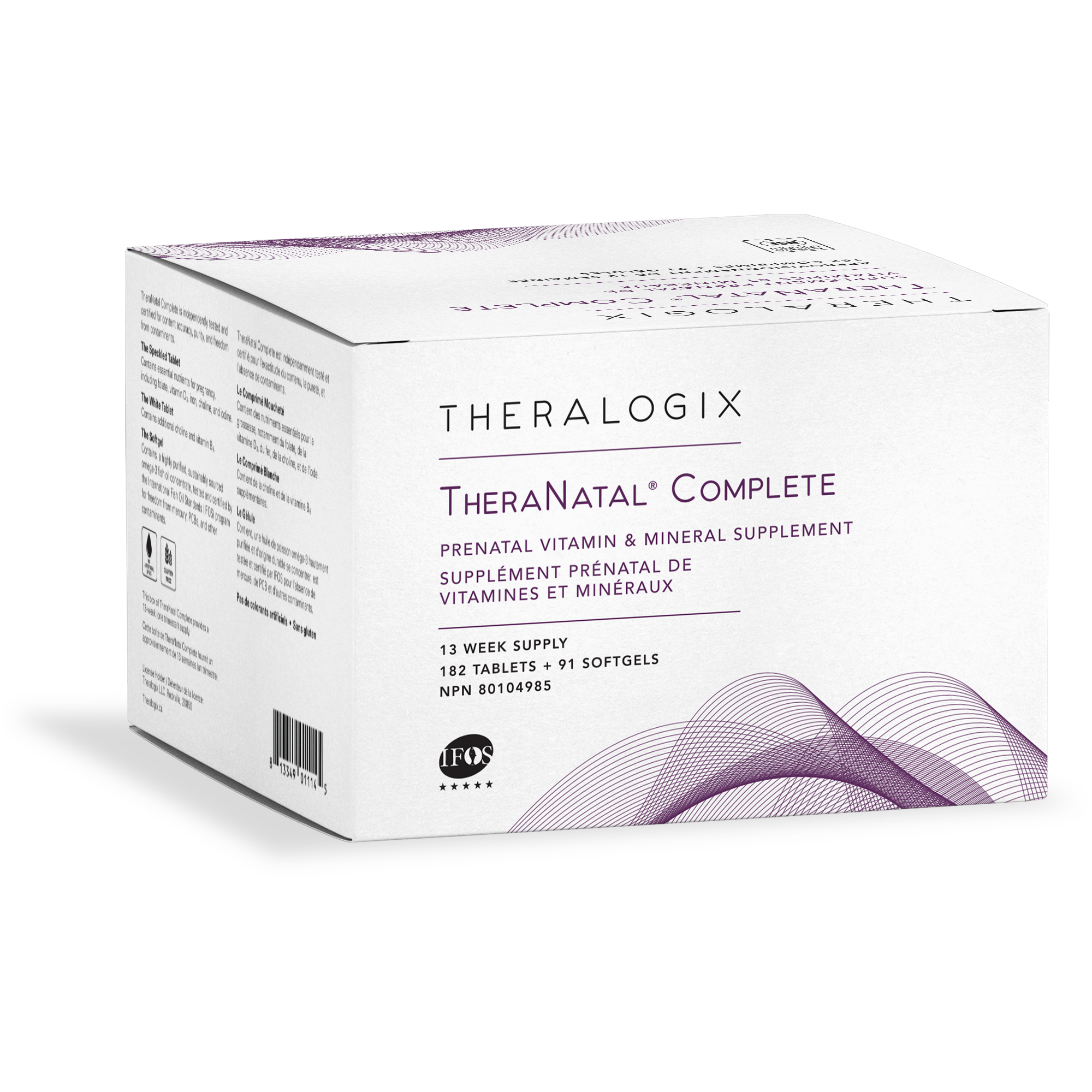 Physician recommended TheraNatal Complete supports a healthy pregnancy and your baby's brain development*.