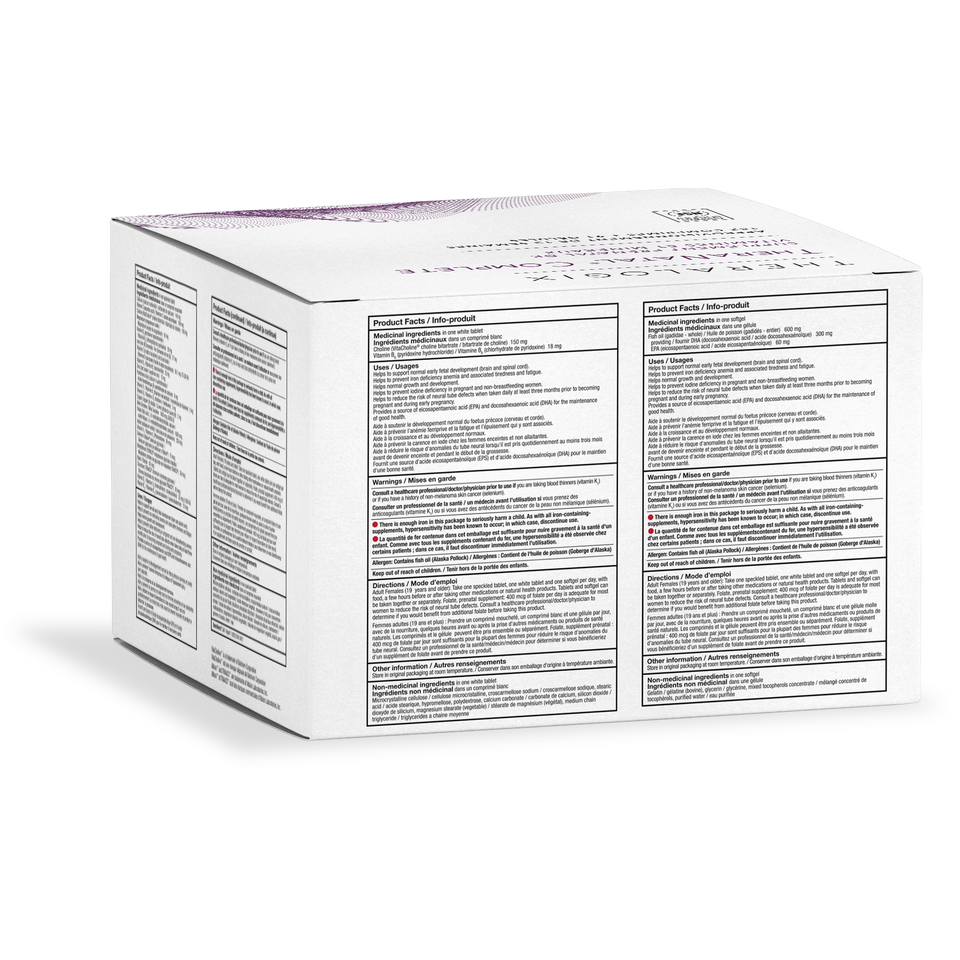 TheraNatal complete is a comprehensive prenatal vitamin for women.
