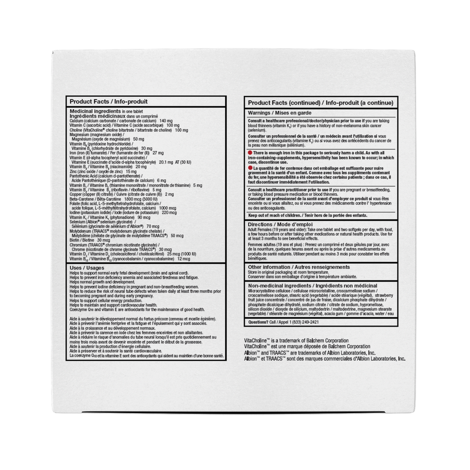 Comprehensive fertility supplement for women