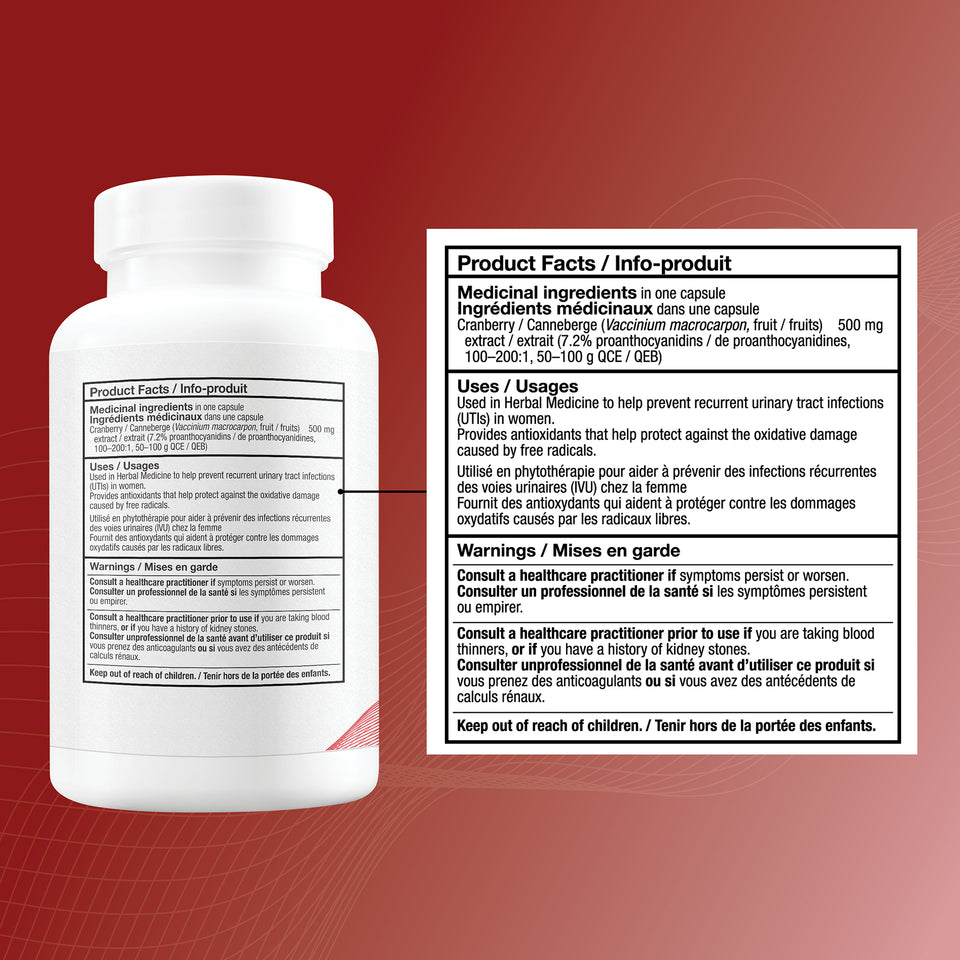 High quality, premium whole cranberry ingredients