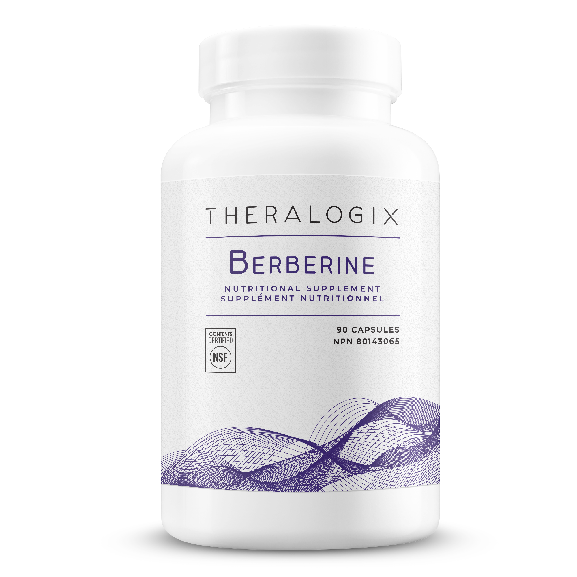 Theralogix Berberine supplement bottle on a white background