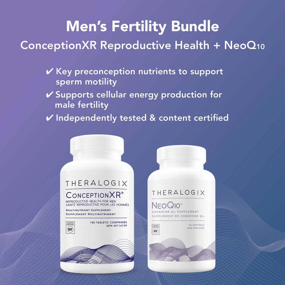 Key nutrients to support sperm motility and cellular energy  production for male fertility.