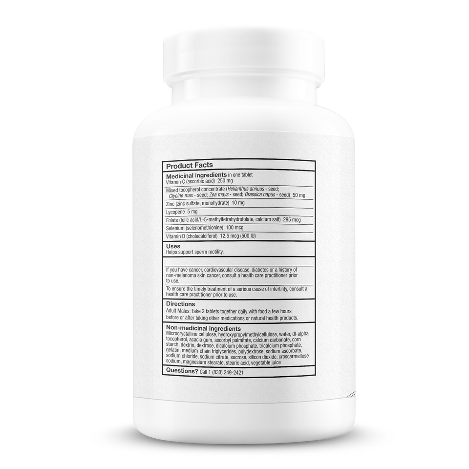ConceptionXR Ingredients Reproductive Health for Men
