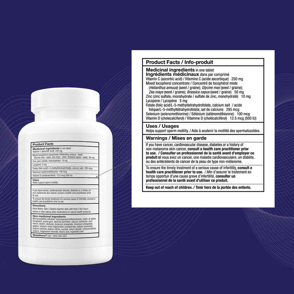 Clinically Formulated to Support Male Fertility 