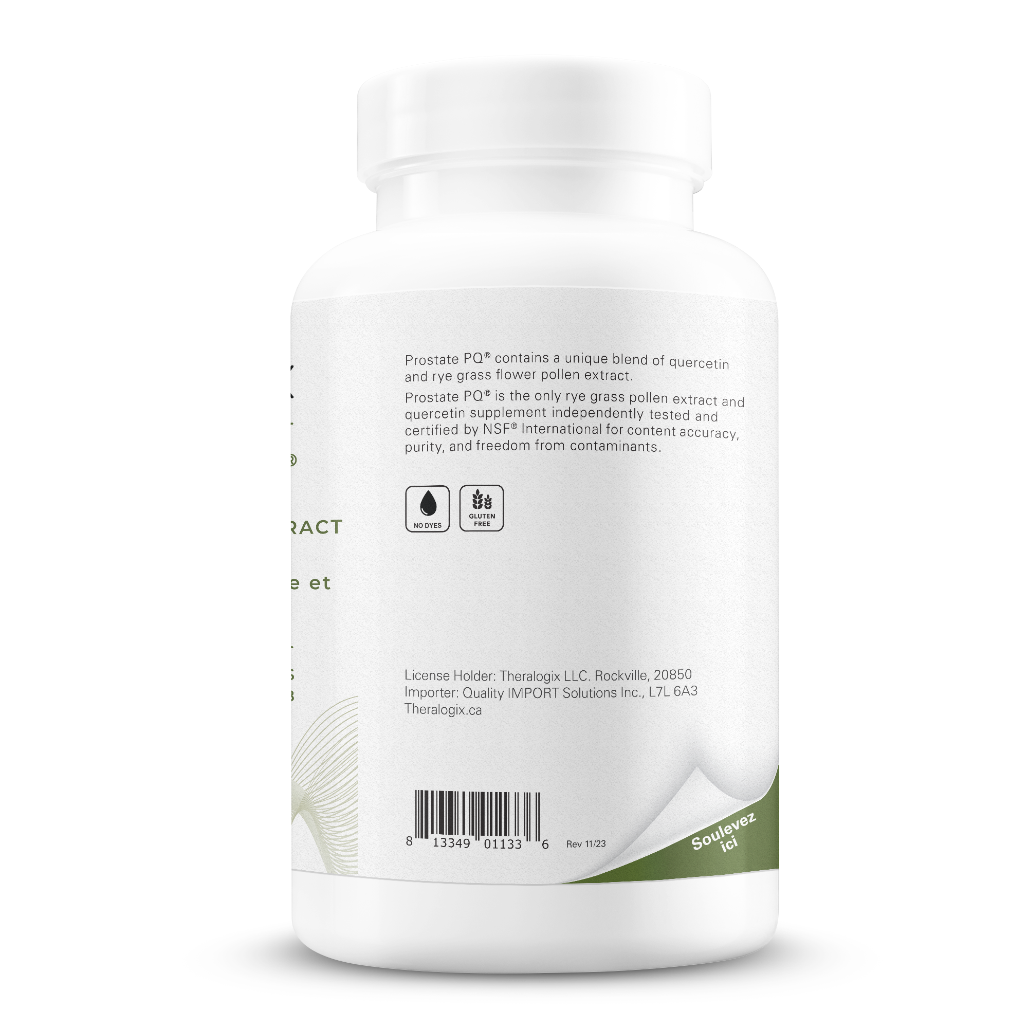 Prostate PQ® Rye Grass Flower Pollen & Quercetin Supplement ...