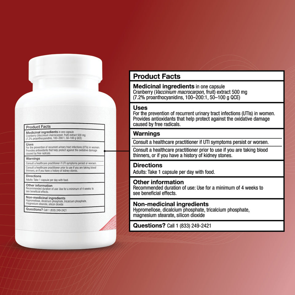 High quality, premium whole cranberry ingedients